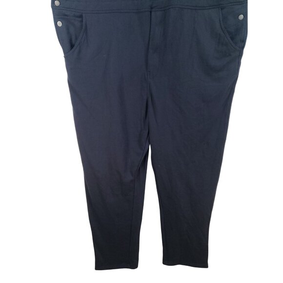 King Size Mens 3XL Tall Black Fleece Bib Overalls Stretch - Picture 6 of 10